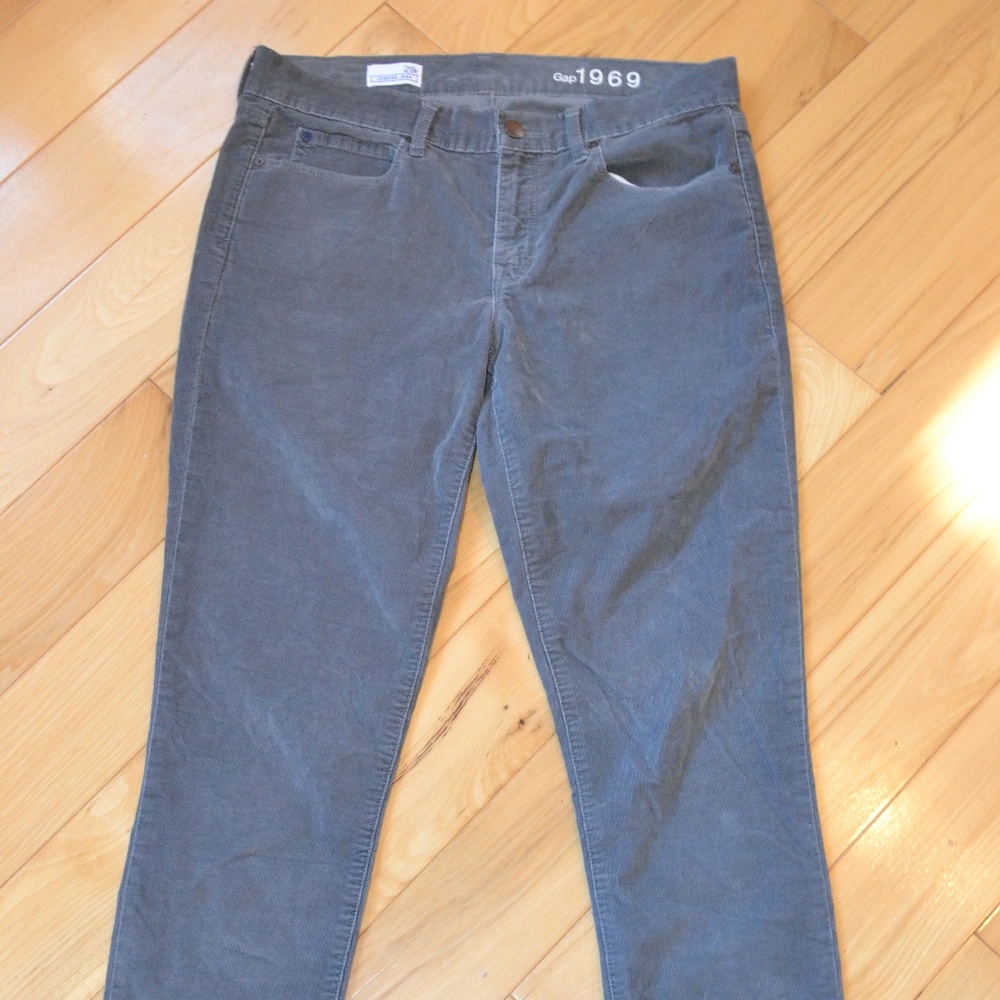 Gap 29 legging jean corduroy pants gray cords